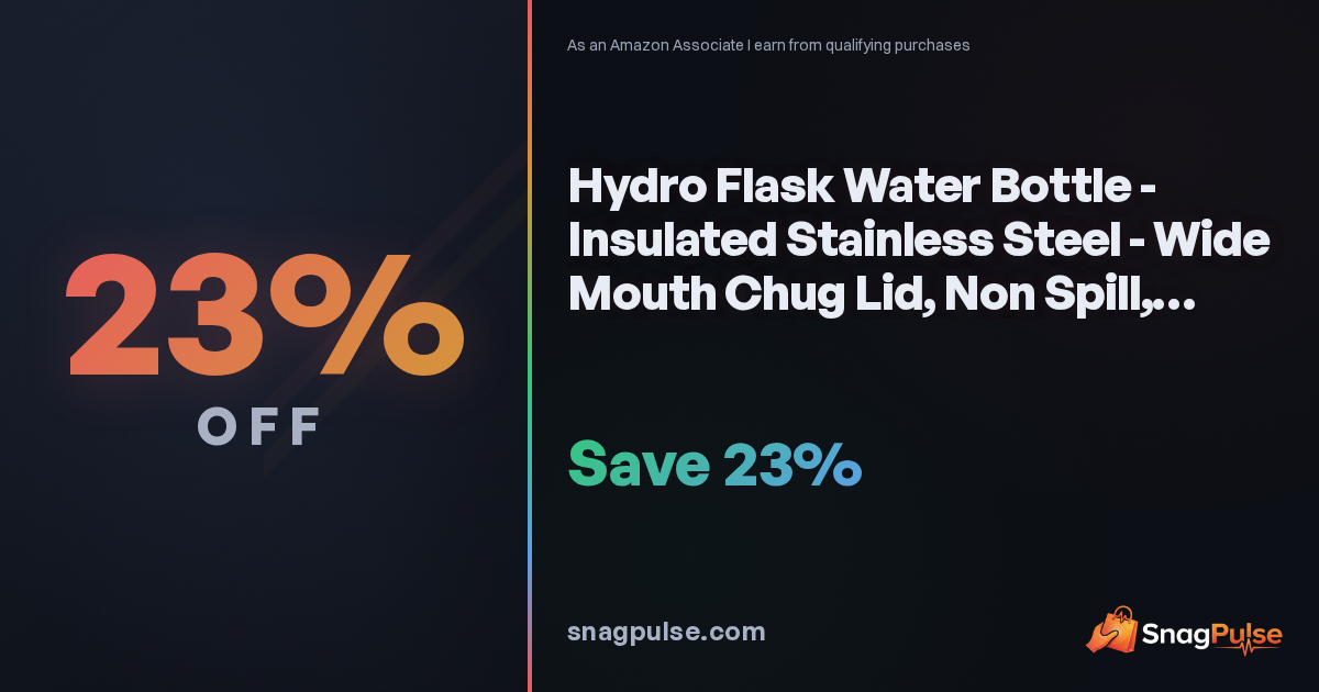 Hydro Flask 32 oz Wide Mouth Deal: 23% Off