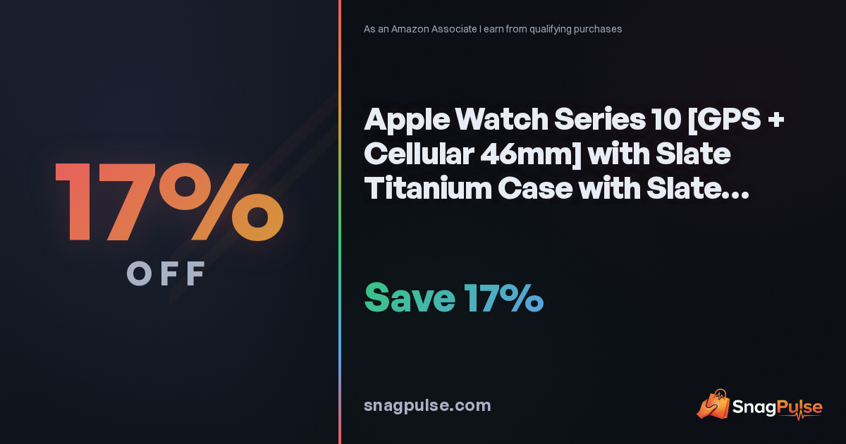 Apple Watch Series 10 Titanium Bundle: 17% Off