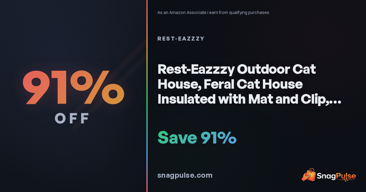 Insulated Outdoor Cat House Deal: 91% Off