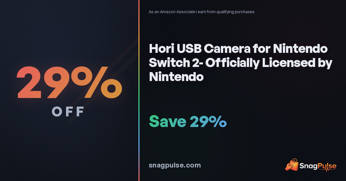 Hori Switch 2 USB Camera Deal: 29% Off Now