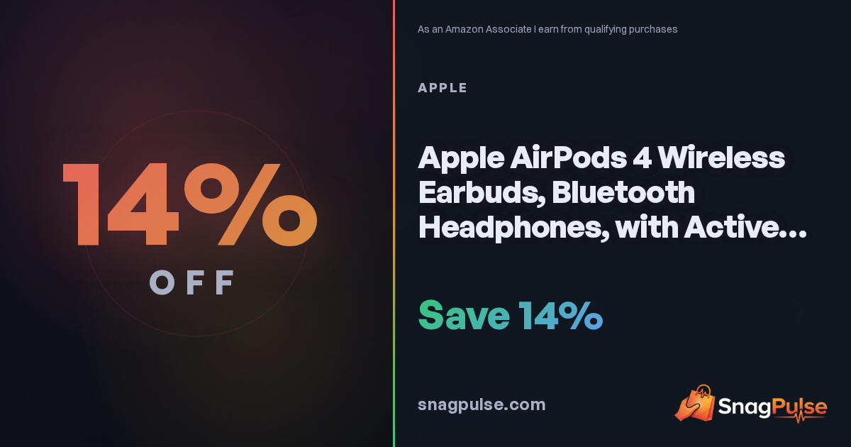 Apple AirPods 4 ANC Deal: 14% Off Right Now