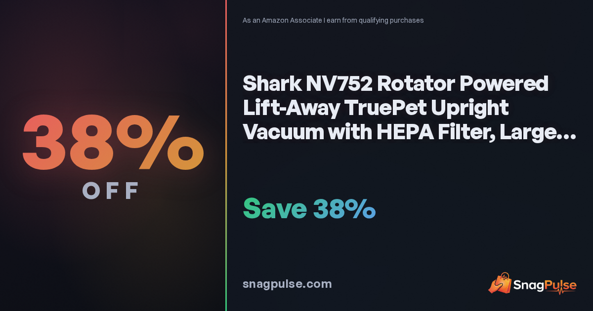 Shark NV752 TruePet Vacuum Deal: 38% Off
