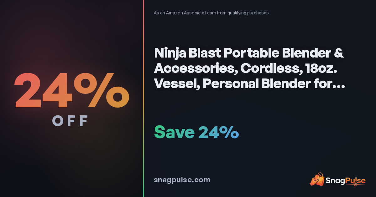 Ninja Blast Portable Blender Deal: 24% Off