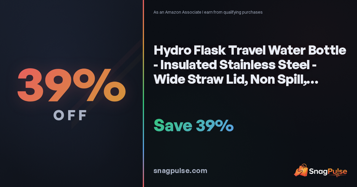 Hydro Flask 32 oz Travel Bottle Deal: 39% Off