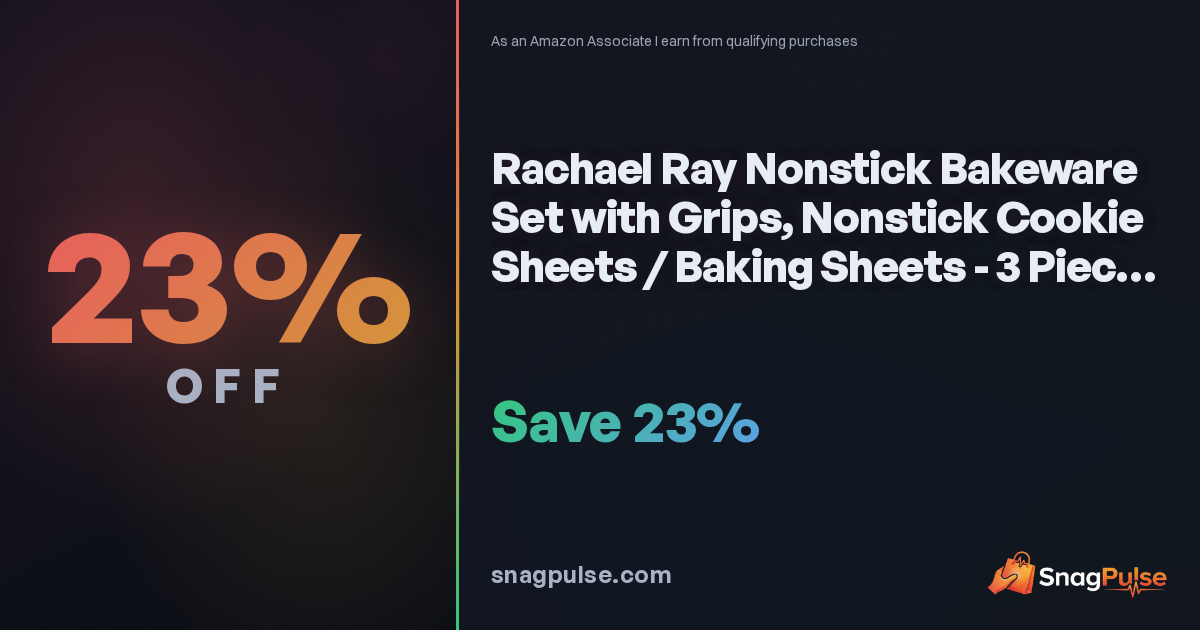 Rachael Ray Bakeware Set Deal: 23% Off Now