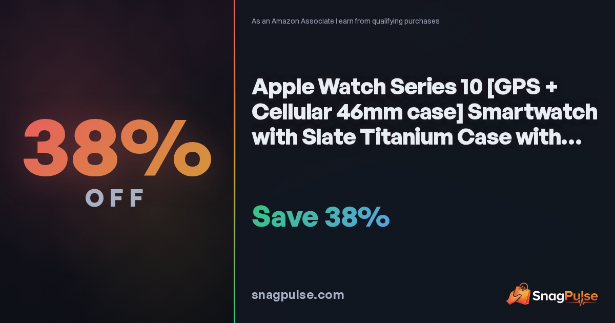 Apple Watch Series 10 Titanium Deal: 38% Off