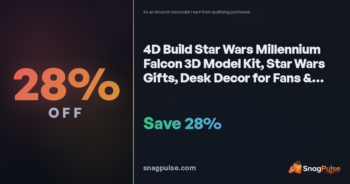 Millennium Falcon 3D Model Kit Deal: 28% Off