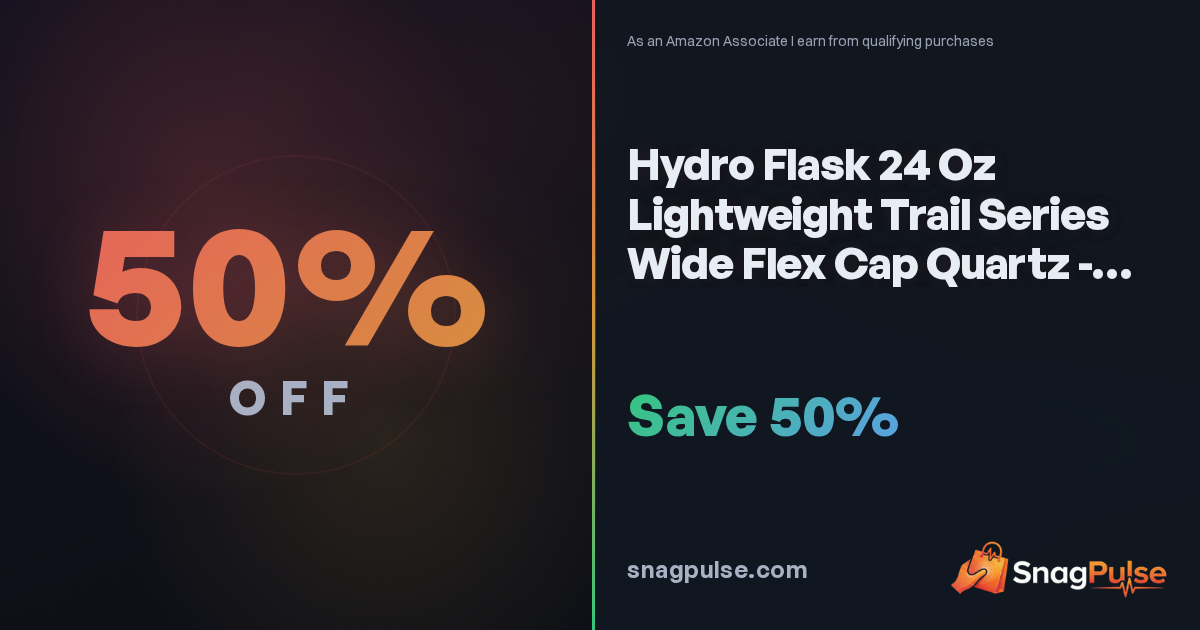 Hydro Flask Trail Series Bottle: 50% Off Right Now