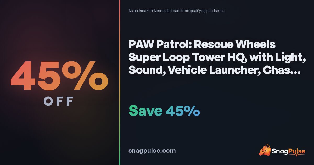 PAW Patrol Super Loop Tower Deal: 45% Off