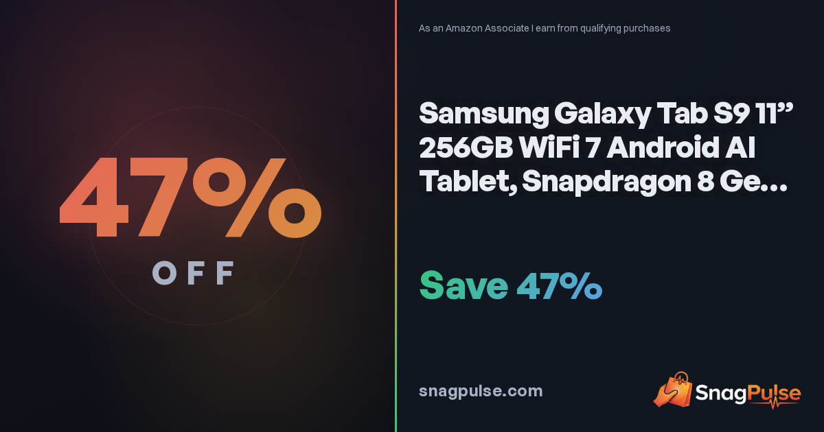 Samsung Galaxy Tab S9 256GB Deal: 47% Off