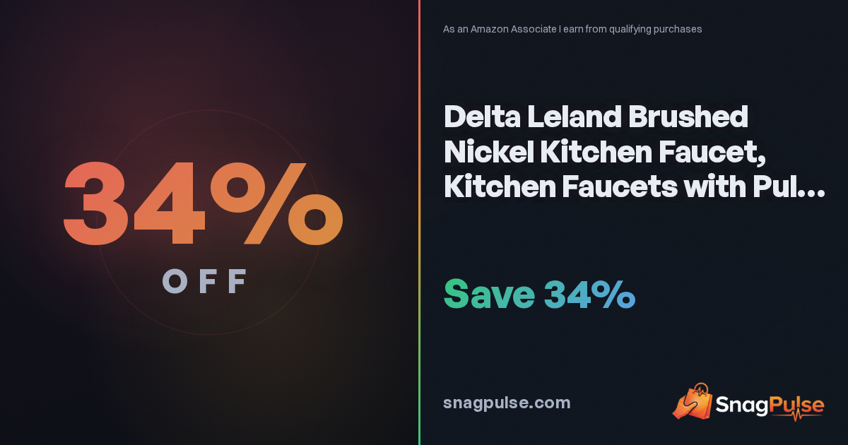 Delta Leland Kitchen Faucet Deal: 34% Off
