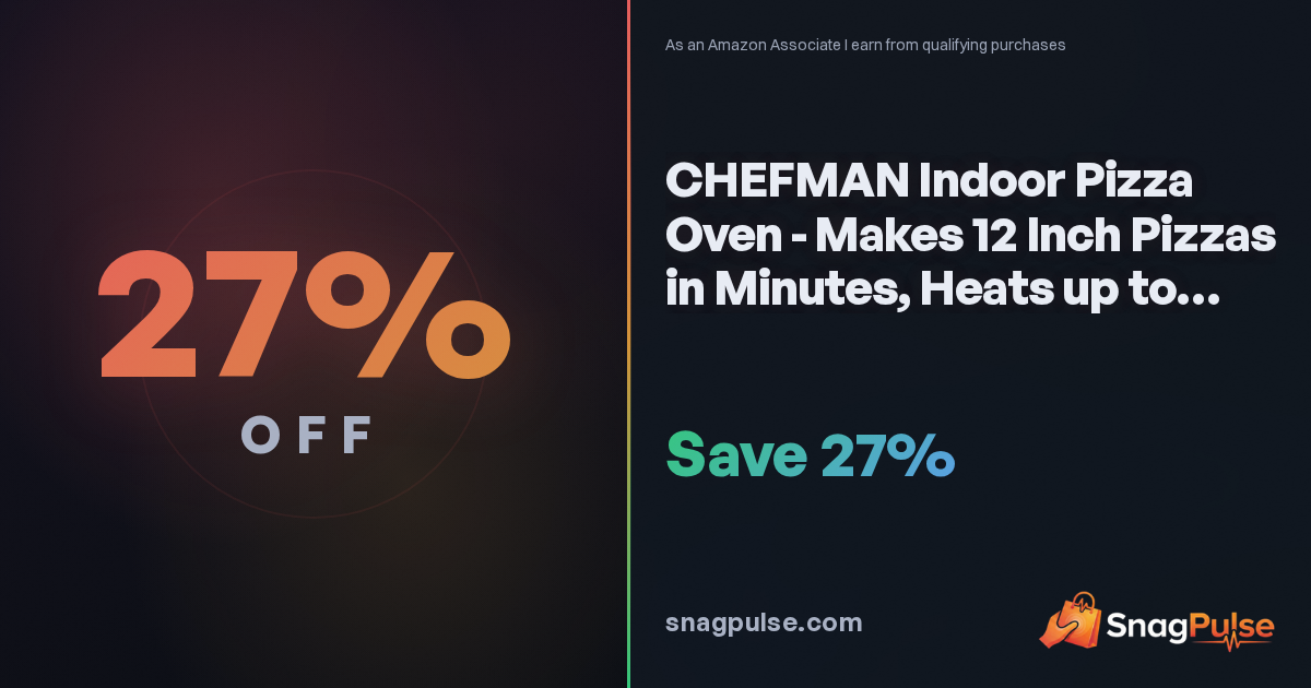 CHEFMAN Pizza Oven Deal: 27% Off at Amazon