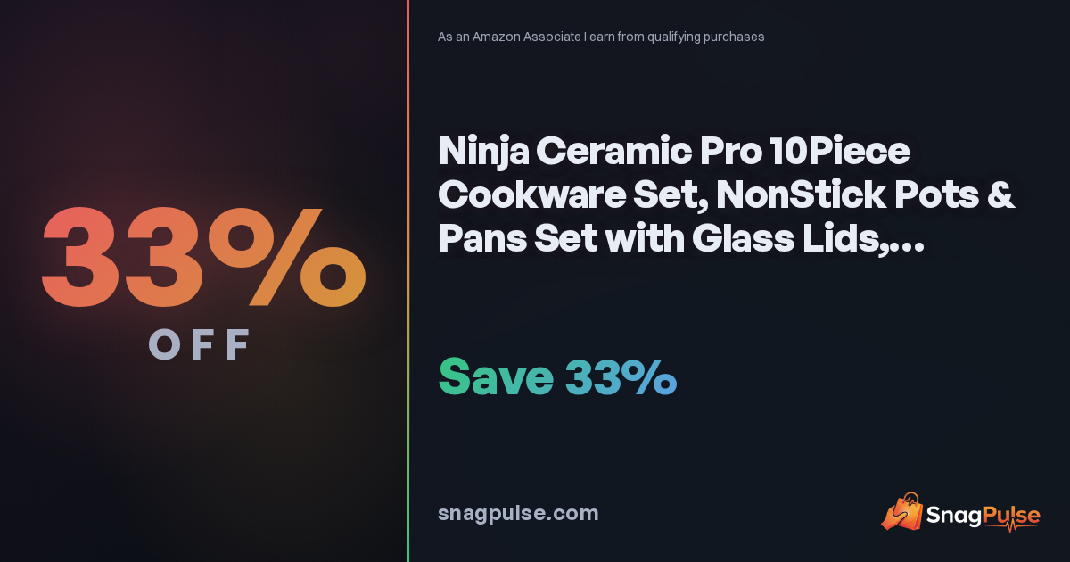 Ninja Ceramic Pro Cookware Set: 33% Off