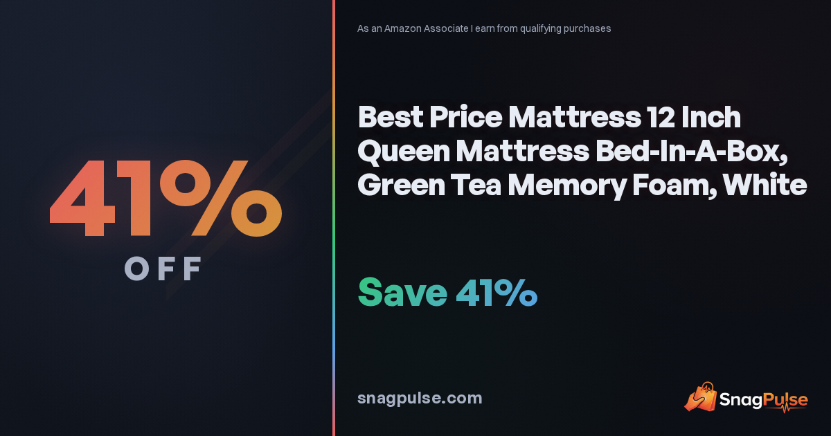 12-Inch Queen Memory Foam Mattress: 41% Off