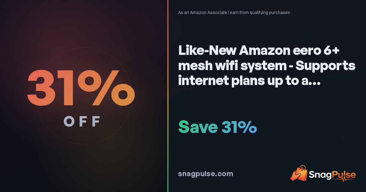 eero 6+ Mesh Wifi 3-Pack Deal: 31% Off