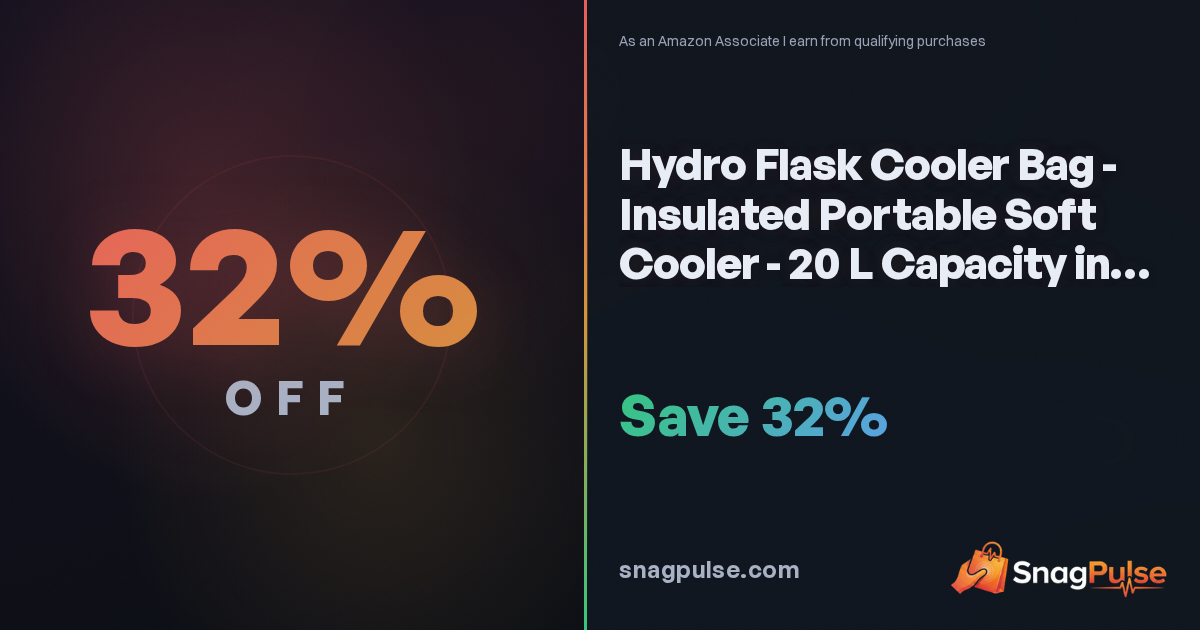 Hydro Flask Soft Cooler Bag Deal: 32% Off