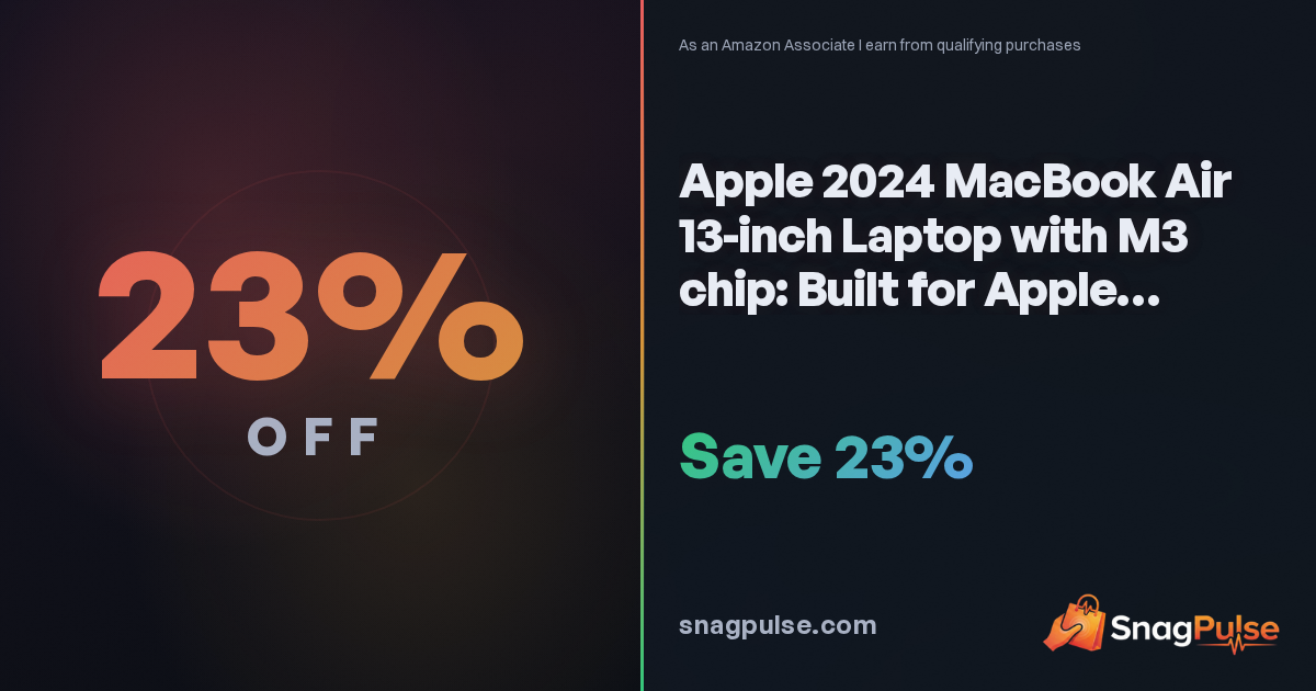 MacBook Air M3 Deal: 23% Off Now