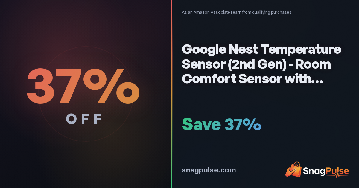 Google Nest Temperature Sensor Deal: 37% Off