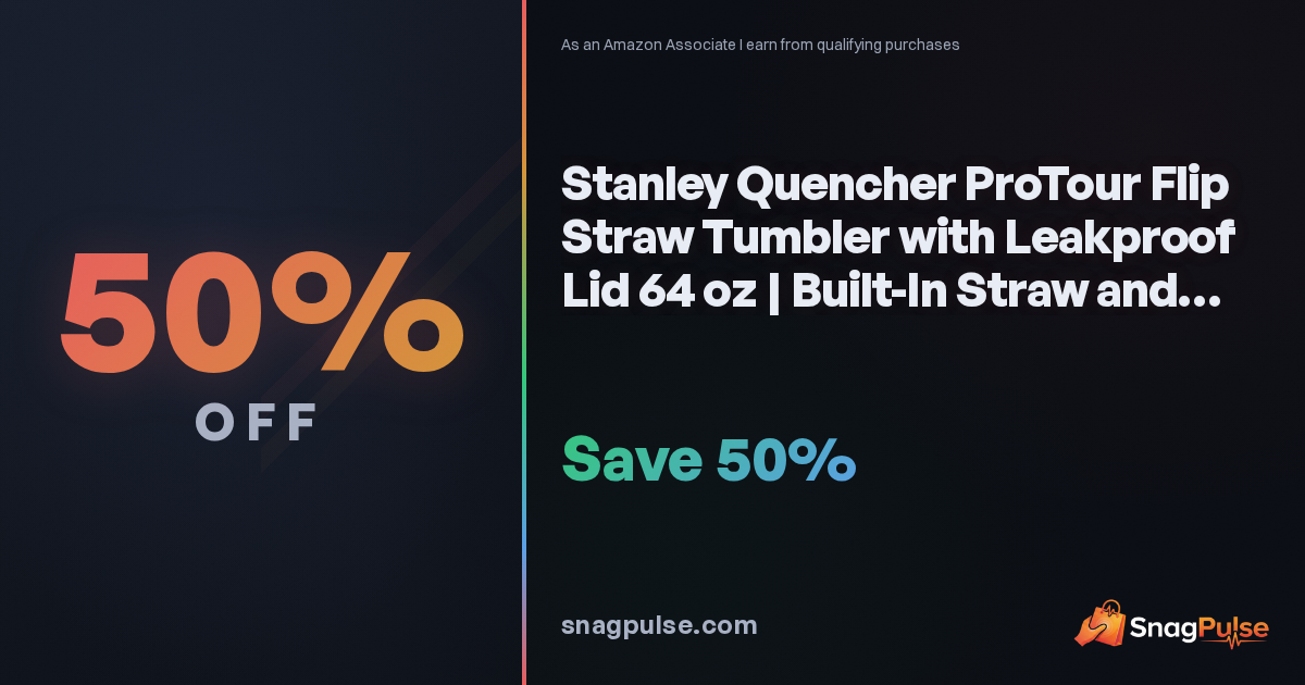 Stanley Quencher ProTour Tumbler Deal: 50% Off