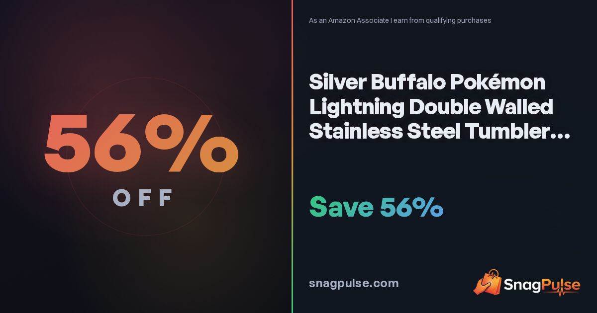 Pokémon Pikachu 40 oz Tumbler Deal: 56% Off