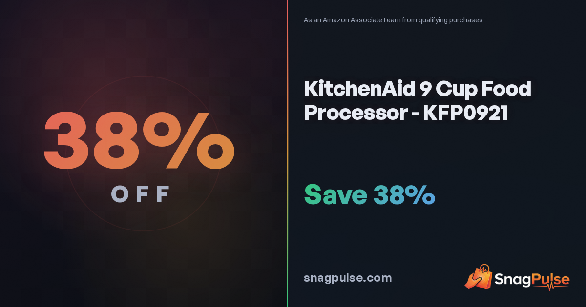 KitchenAid 9 Cup Food Processor Deal: 38% Off