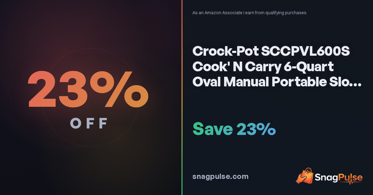 Crock-Pot 6-Quart Cook 'N Carry Deal: 23% Off