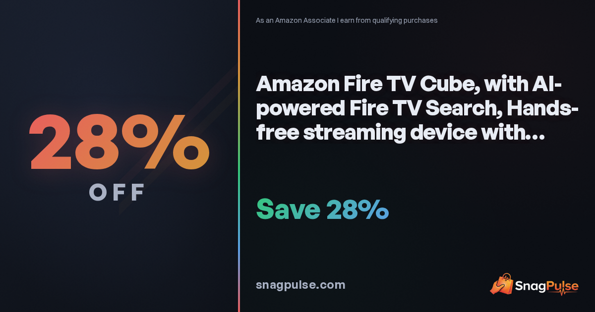 Amazon Fire TV Cube Deal: 28% Off Right Now
