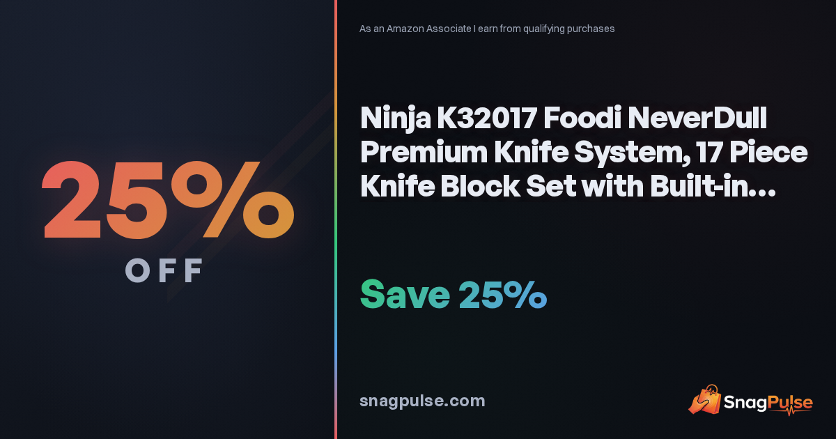 Ninja NeverDull 17-Piece Knife Set Deal: 25% Off