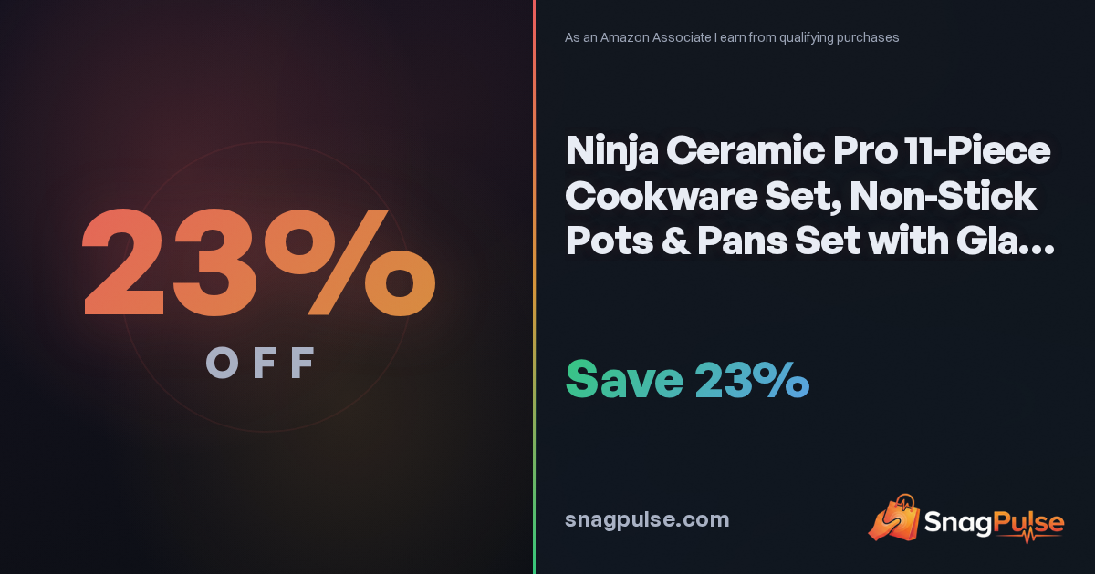 Ninja Ceramic Pro 11-Piece Cookware Deal: 23% Off