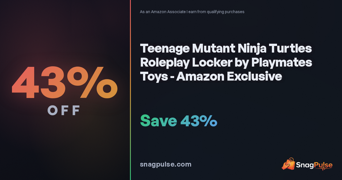 TMNT Roleplay Locker Deal: 43% Off at Amazon