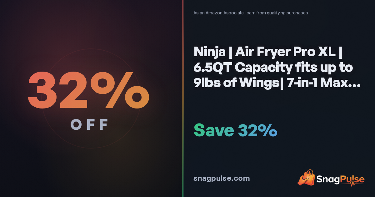 Ninja Air Fryer Pro XL 6.5QT Deal: 32% Off