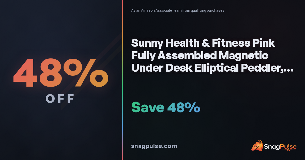 Sunny Under-Desk Elliptical Deal: 48% Off Now