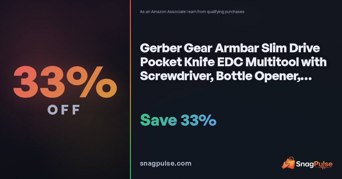 Gerber Armbar Slim Drive EDC Multitool: 33% Off